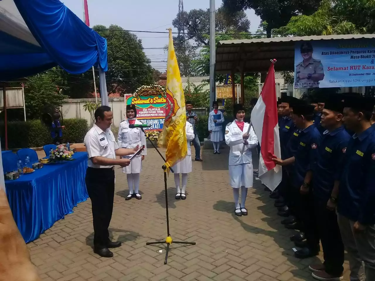 HUT ke-59 Karang Taruna, Camat Setu Berpesan Agar Jaga Kekompakan - PT Desapedia Bangun Jaya