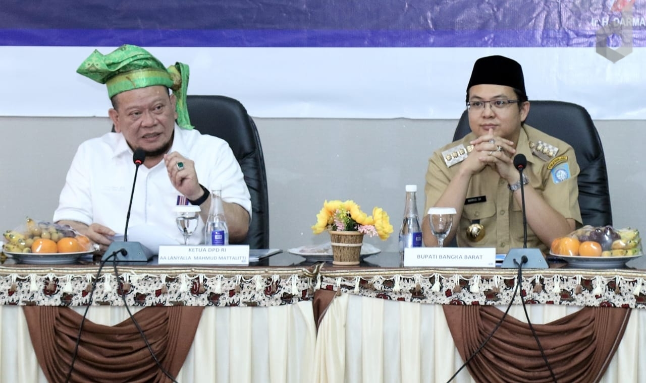 Hari Pertama Kunjungi Bangka Belitung, LaNyalla diberi Gelar Datuk Redendo - Desapedia