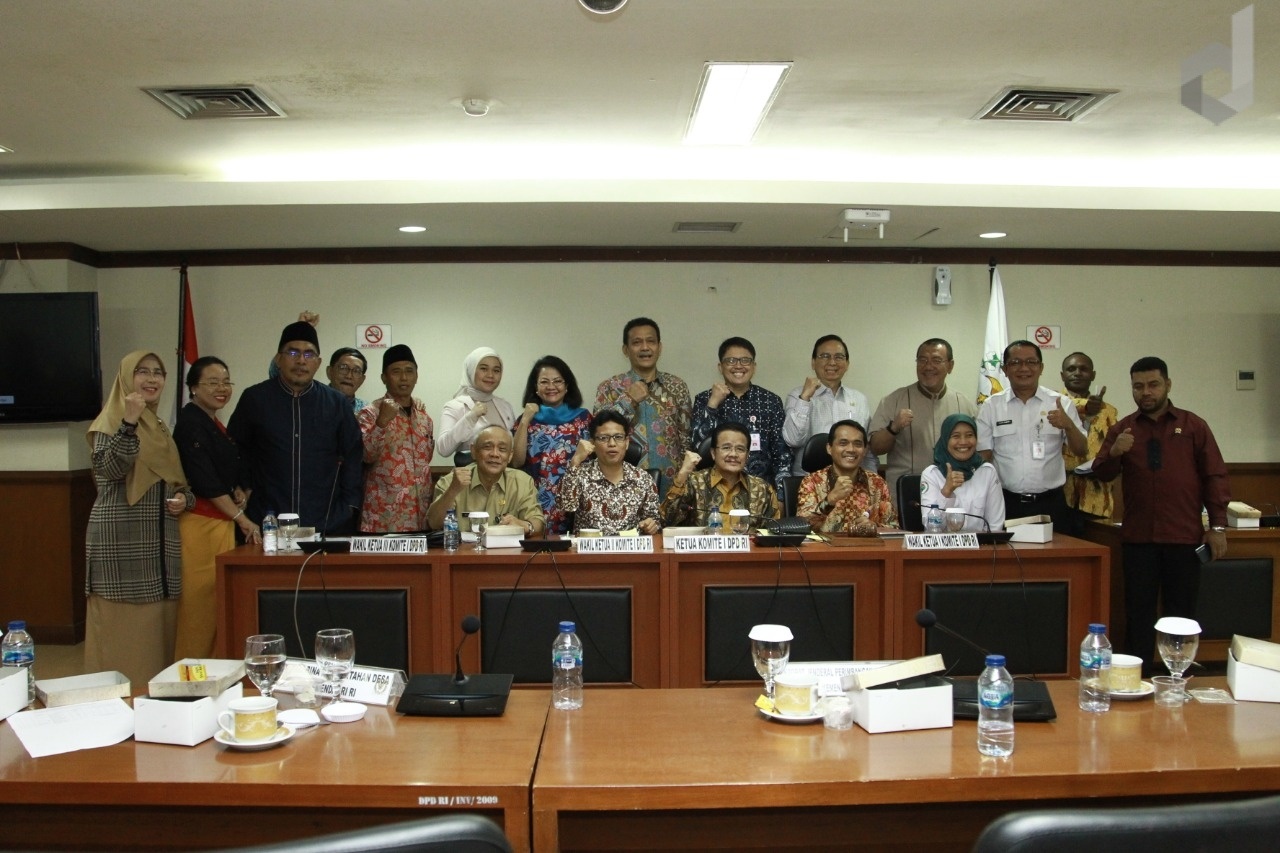 Kesenjangan Dana Desa Indonesia Timur–Barat dan Lemahnya Kapasitas Perangkat Desa Jadi Fokus RDP Komite I DPD RI dengan Pemerintah