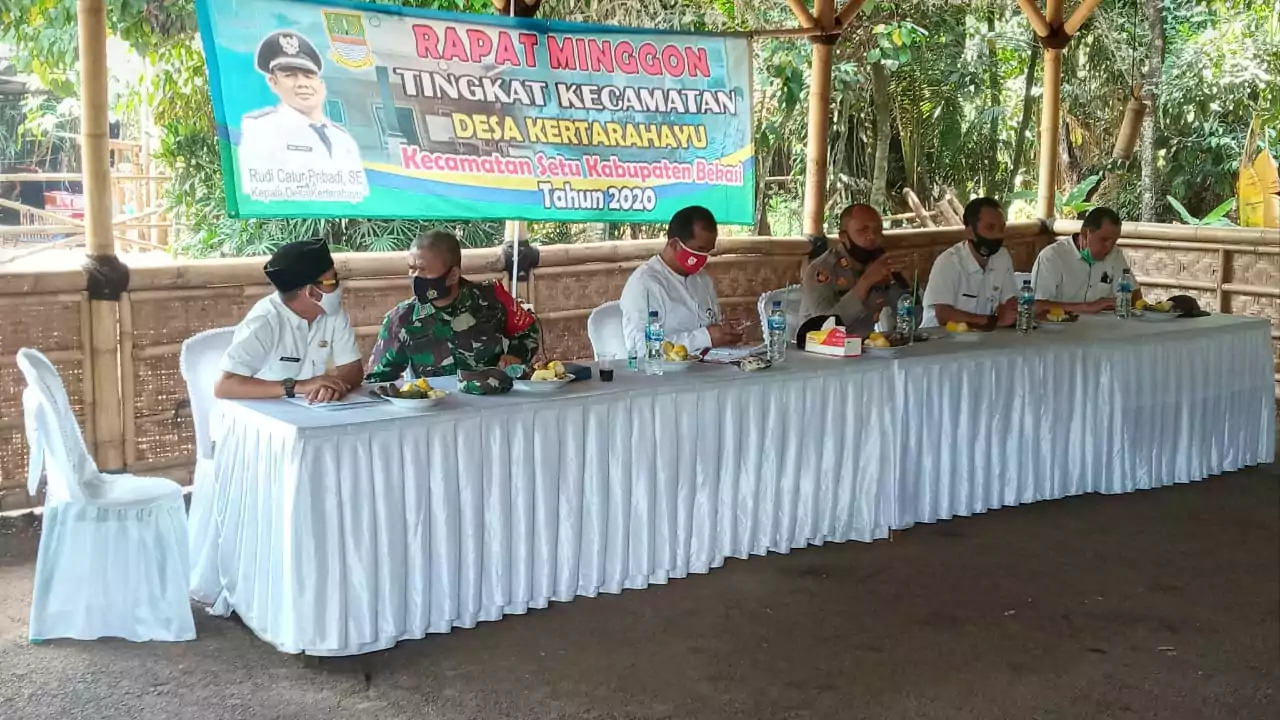 Soal Covid-19 dan P2WKSS Jadi Pembahasan di Minggon Kecamatan Setu - Desapedia