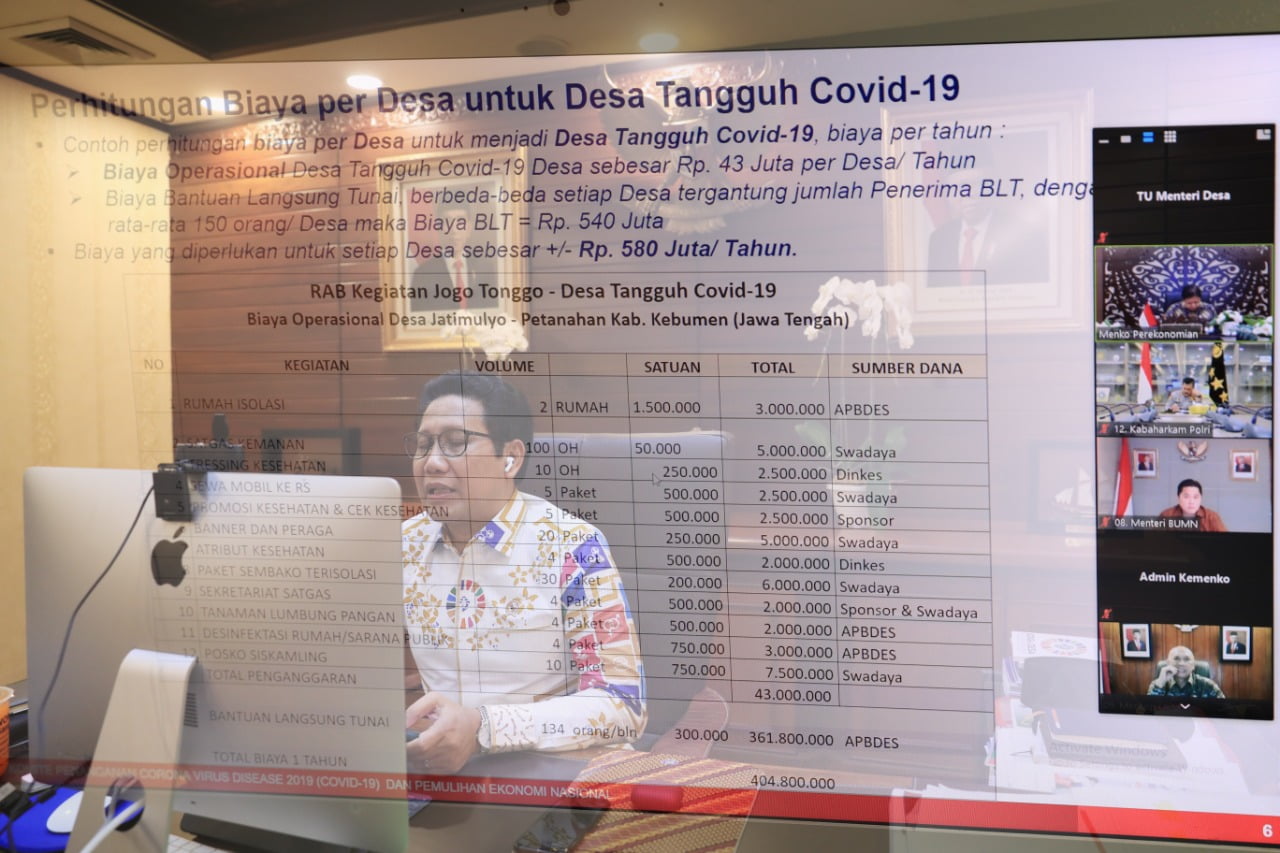 Menko Airlangga Hartarto Minta Mendes Abdul Halim Aktifkan Kembali Relawan Desa Lawan Covid-19 - Desapedia
