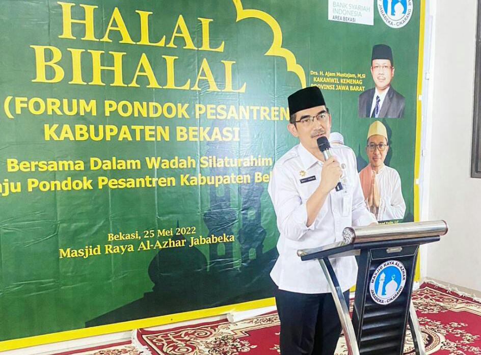 Eratkan Tali Silaturahmi, Forum Pondok Pesantren Kabupaten Bekasi Gelar Halal Bihalal
