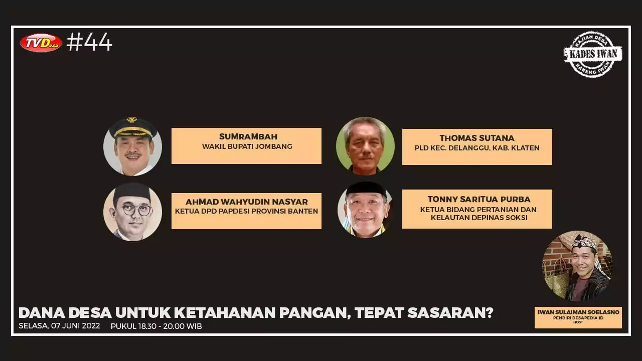 Dana Desa untuk Ketahanan Pangan, Tepat Sasaran? - PT Desapedia Bangun Jaya