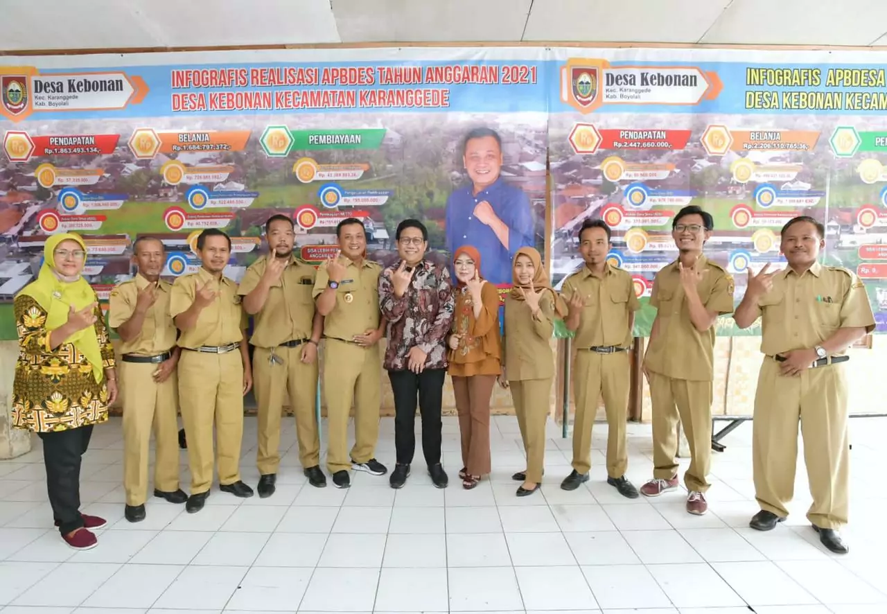 Mendes PDTT Gus Halim Puji Transparansi APBDes di Desa Kebonan, Seperti Apa? - Desapedia