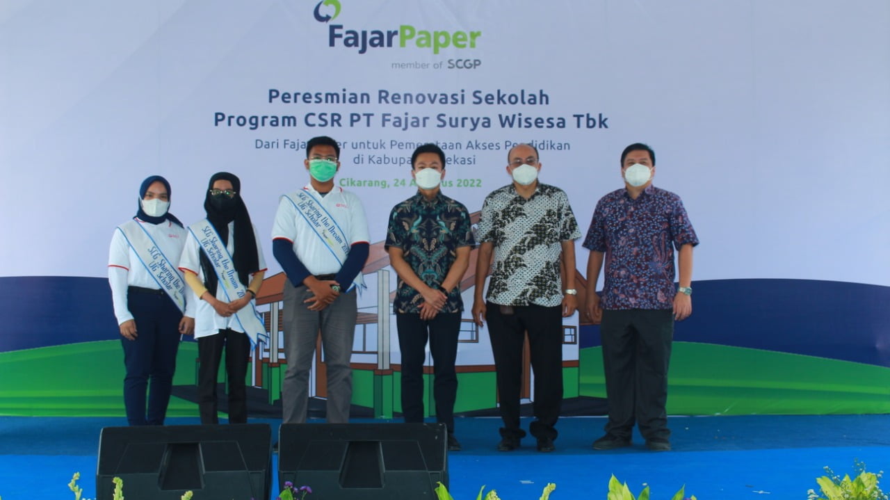 Dukung Akselerasi Kualitas Pendidikan, Fajar Paper Renovasi Lima Sekolah di Kabupaten Bekasi