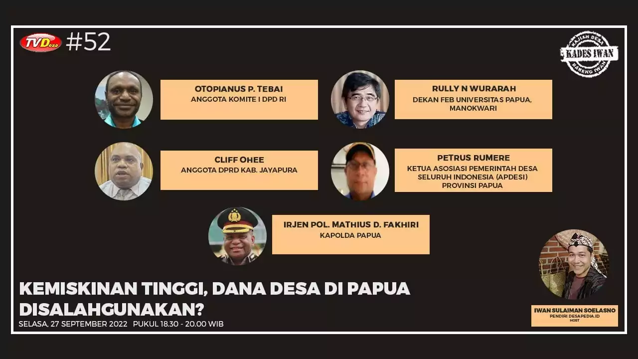 Kemiskinan Tinggi, Dana Desa di Papua Disalahgunakan? - PT Desapedia Bangun Jaya