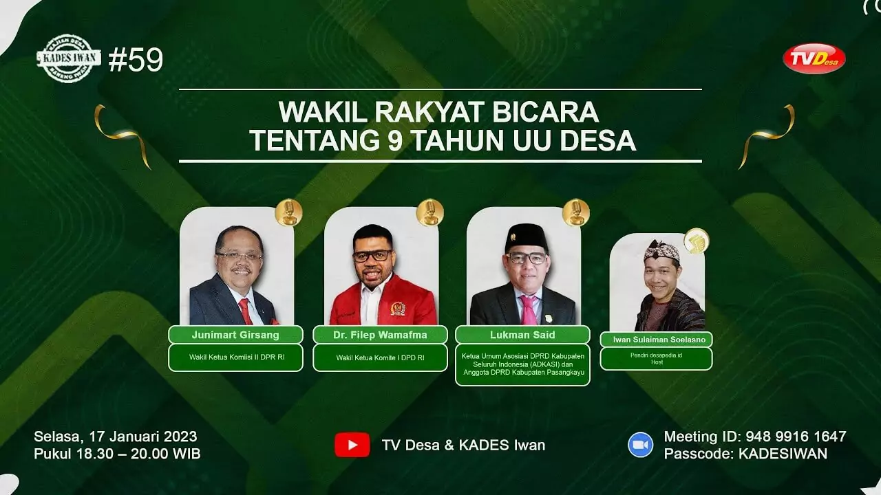Wakil Rakyat Bicara Tentang 9 Tahun UU Desa