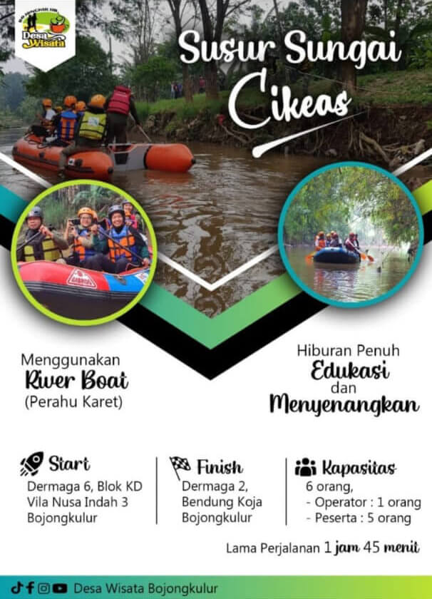 Ingin Menyusuri Sungai Cikeas? Ayo Datang ke Desa Wisata Bojongkulur - Desapedia