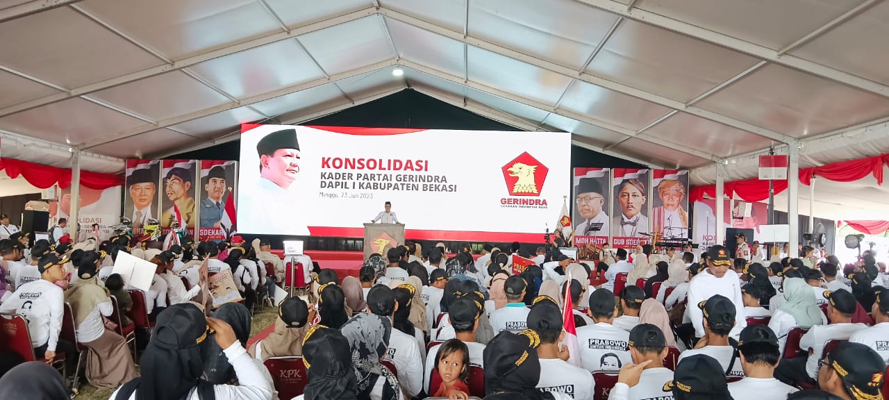 Pertahankan Kemenangan Prabowo, DPC Gerindra Kab.Bekasi kembali Gelar Konsolidasi di Dapil I - Desapedia