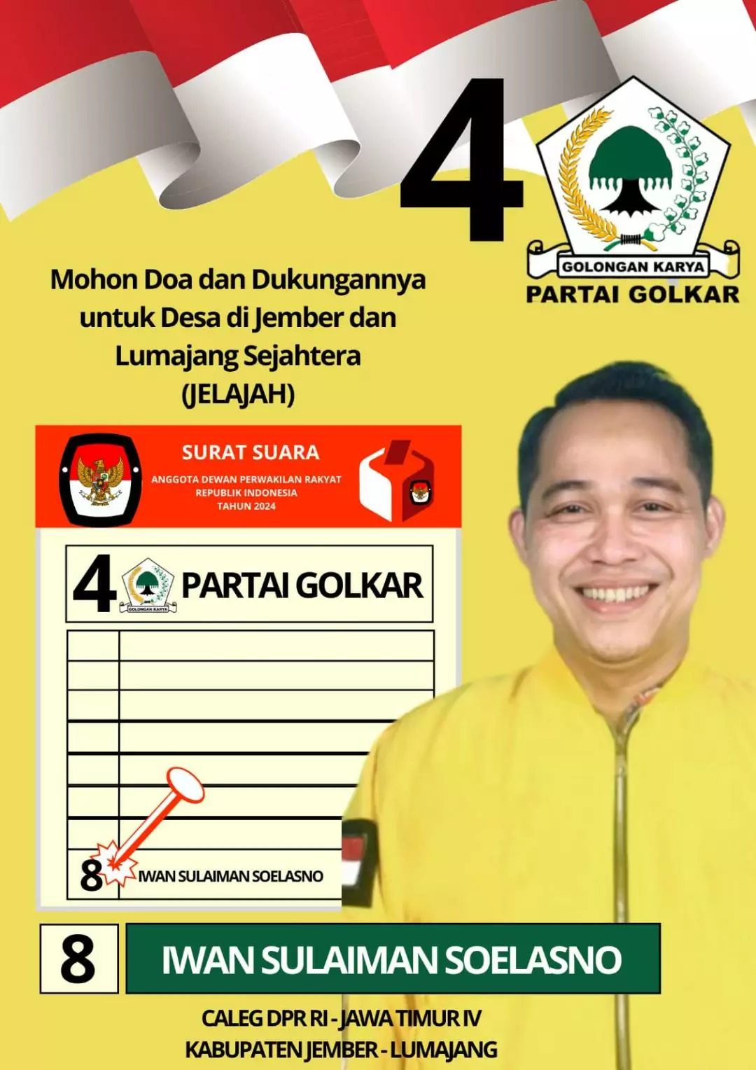 Mengenal ‘Kades Iwan’, Bacaleg Golkar yang Janji Bawa Desa di Jember dan Lumajang Sejahtera - Desapedia